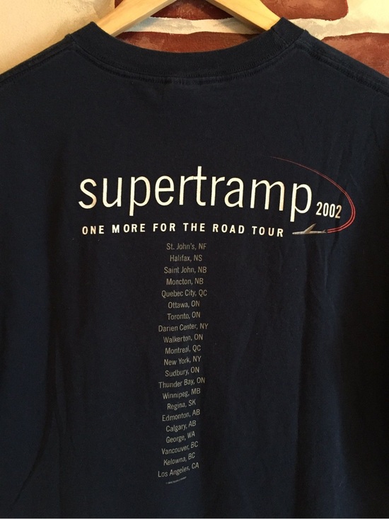 Allsport Other - Supertramp 2002 'One More For The Road' Navy Tour Tee vintage large